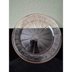 pink depression glass late in the Doric pattern Jeannette Glass Co.  1935-1938. 